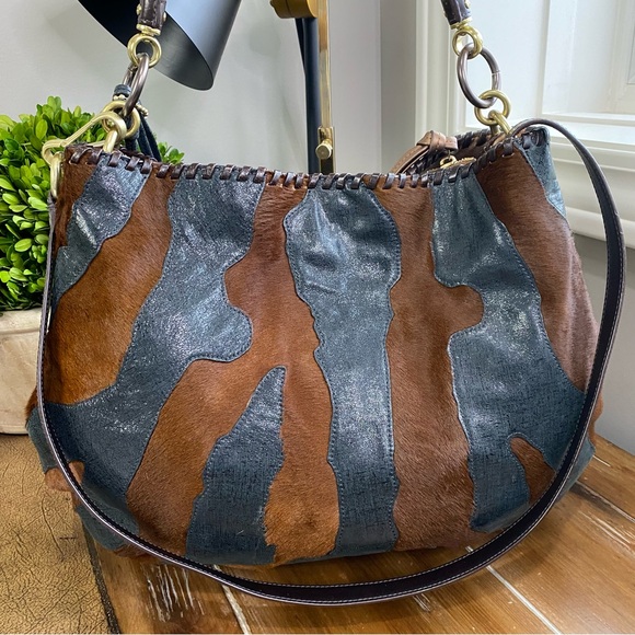 Coach RARE Limited Edition Hampton Calfhair Hair-calf XL Hobo - Picture 5 of 17